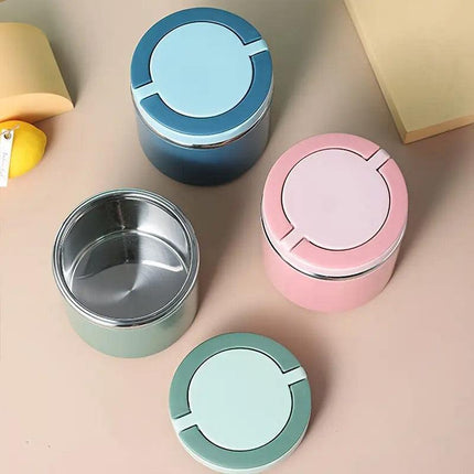 Stainless Steel Insulated Lunch Box Bento Box Thermal Food Container Breakfast - Green.