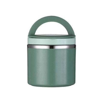 Stainless Steel Insulated Lunch Box Bento Box Thermal Food Container Breakfast - Green.