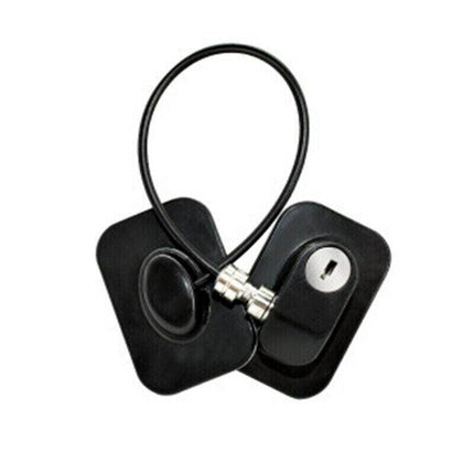 Refrigerator Lock with Keys for Fridge Cabinet Window Door and Drawer Latch Use - Black.