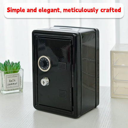 Piggy Bank Safe Cash Register Box Small Household Money Storage Safe.