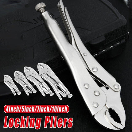 Multi-functional C-type Pliers Strong Manual Grip Round Mouth Clamping Tool - 7inch.