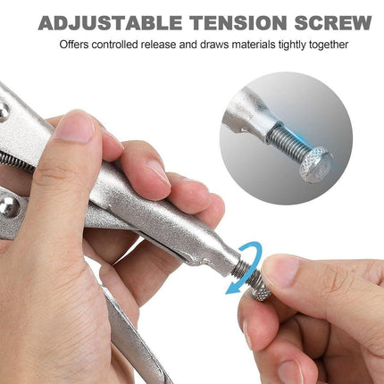 Multi-functional C-type Pliers Strong Manual Grip Round Mouth Clamping Tool - 7inch.