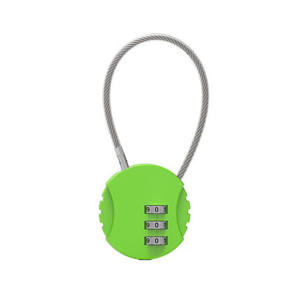 Combination Lock Padlock Locker 3 Digit Security Bike Suitcase Luggage Bag - Red.