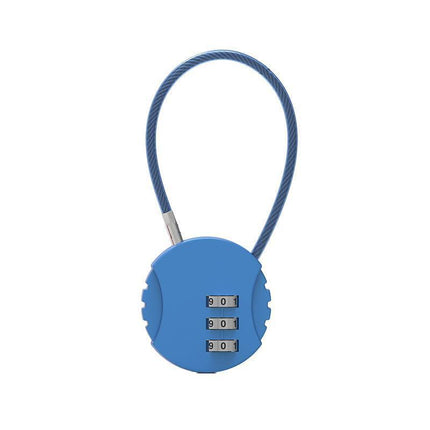 Combination Lock Padlock Locker 3 Digit Security Bike Suitcase Luggage Bag - Red.