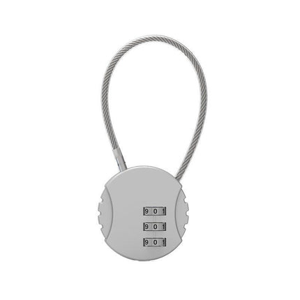 Combination Lock Padlock Locker 3 Digit Security Bike Suitcase Luggage Bag - Red.