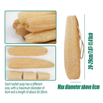 Natural Loofah Sponge Kitchen Scrubber for Dishwashing Pot Cleaning 5 Pack.
