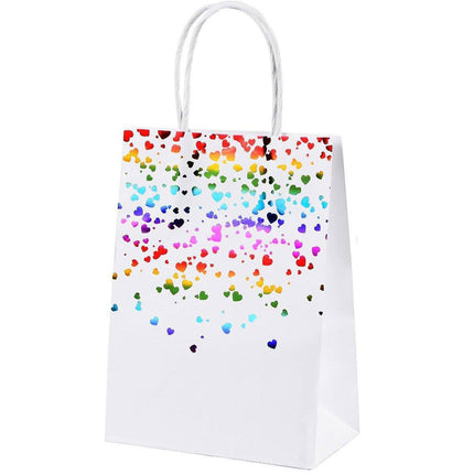 30PCS Kraft Paper Gift Bags Small Love Candy Bags Gold Foil Wedding Party Favors - Black-Gold Foil.