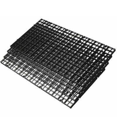 8Pcs Plastic Fish Grid Divider Durable  Holder Fish Tank Tray Egg Crate Aquarium - White.