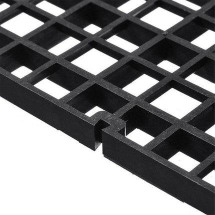 8Pcs Plastic Fish Grid Divider Durable  Holder Fish Tank Tray Egg Crate Aquarium - White.