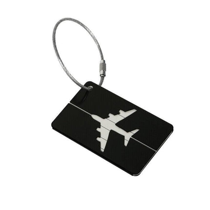 Luggage Tag Aluminum Travel Baggage Suitcase Identity Address Name Label Cards - Blue.