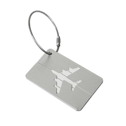 Luggage Tag Aluminum Travel Baggage Suitcase Identity Address Name Label Cards - Purple.