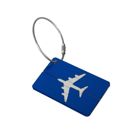 Luggage Tag Aluminum Travel Baggage Suitcase Identity Address Name Label Cards - Red.
