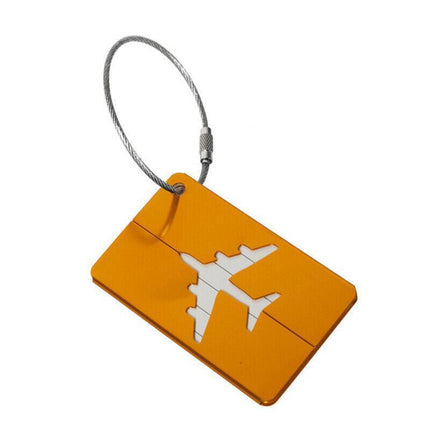 Luggage Tag Aluminum Travel Baggage Suitcase Identity Address Name Label Cards - Red.