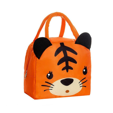 3D Bento Lunch Bag Cartoon Handbag Insulated Food Box Bag for Students LunchTote - Pink Panda.