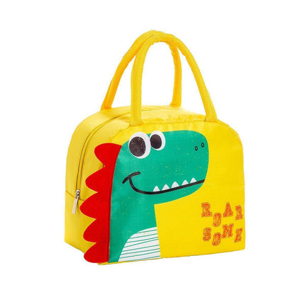 3D Bento Lunch Bag Cartoon Handbag Insulated Food Box Bag for Students LunchTote - Pink Panda.