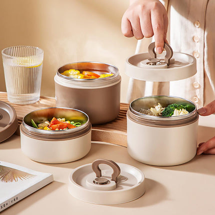 Lunch Box Food Container Thermal Warmer Hot Student Bento Insulated Soup Cup - 650ml.