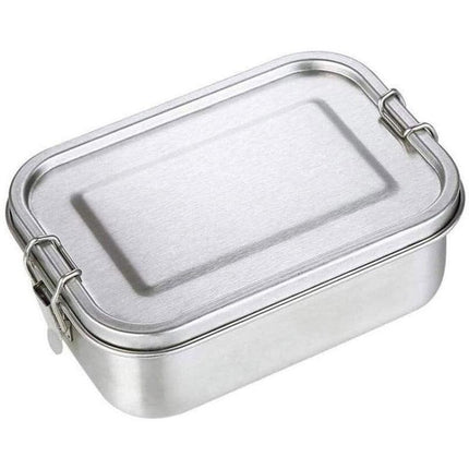 850ml Stainless Steel Square Bento Box Durable Leakproof Food Storage Container.