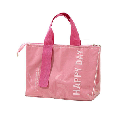 Large Capacity Lunch Bag Outdoor Picnic Aluminum Foil Portable Thermal Bag - Grey.