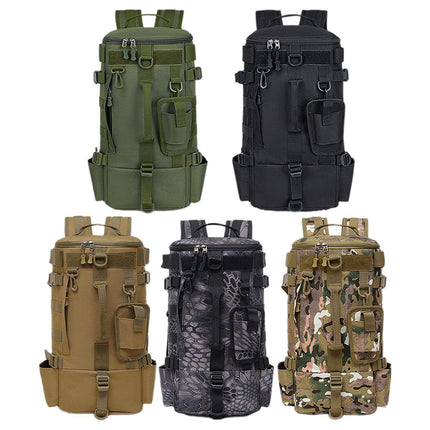 Waterproof Fishing Tackle Bag Large Capacity Multi Functional Shoulder Storage - Black.