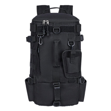 Waterproof Fishing Tackle Bag Large Capacity Multi Functional Shoulder Storage - Black.