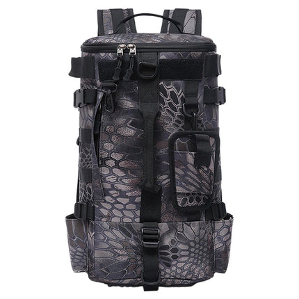 Waterproof Fishing Tackle Bag Large Capacity Multi Functional Shoulder Storage - Black.