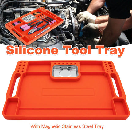 Silicone Tool Tray Silicone Tool Part Tray Organizer Workshop Garage Accessories.