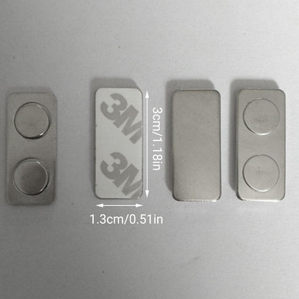 10x Magnetic Name Badge Tag Fastener Attachment Self Adhesive Strong Magnet NEW.