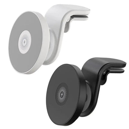 Wireless 15W Magnetic Car Mount Holder Charger For Iphone 13 12 Pro Max Magsafe - White.