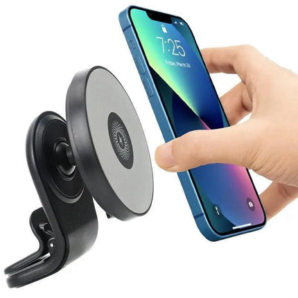 Wireless 15W Magnetic Car Mount Holder Charger For Iphone 13 12 Pro Max Magsafe - White.