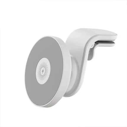 Wireless 15W Magnetic Car Mount Holder Charger For Iphone 13 12 Pro Max Magsafe - White.