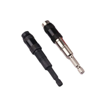 Pivoting Screwdriver Bit Holder Swivel Drill Adapter Tool for Impact Driver - Silver.
