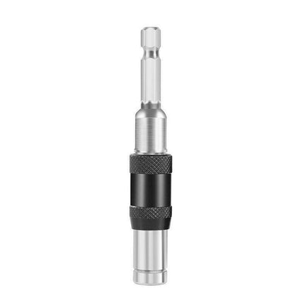 Pivoting Screwdriver Bit Holder Swivel Drill Adapter Tool for Impact Driver - Silver.