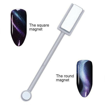 Nail Art Cat Eye Effect Stick for UV Gel Polish Design Tool for Manicure Styling Use - 1PC Double-Use.