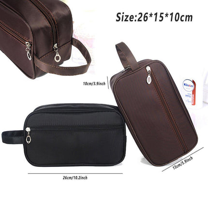 Large Capacity Portable Travel Cosmetic Bag for Men Outdoor Storage 3 Colours - Black.