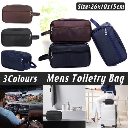 Large Capacity Portable Travel Cosmetic Bag for Men Outdoor Storage 3 Colours - Dark Blue.