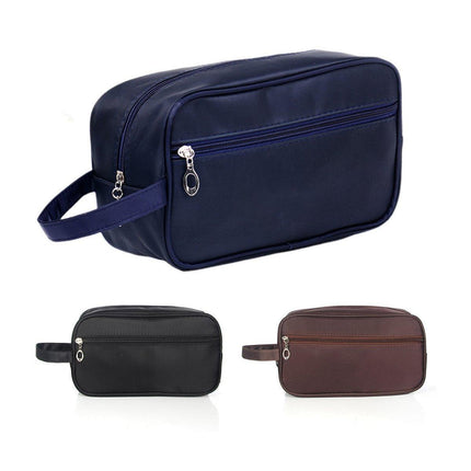 Large Capacity Portable Travel Cosmetic Bag for Men Outdoor Storage 3 Colours - Dark Blue.
