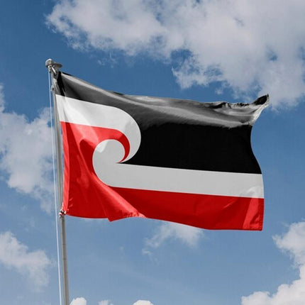 Large Maori Flag 90x150cm Tino Rangatiratanga NZ Flag Outdoor Polyester.