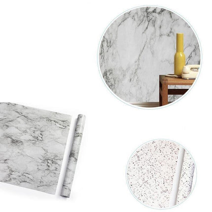 10M Marble Self-Adhesive PVC Wall Sticker Wallpaper Decor - Gravel-C.