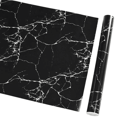 10M Marble Self-Adhesive PVC Wall Sticker Wallpaper Decor - White Marble-B.
