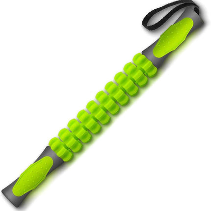 Muscle Roller Stick Full Body Fitness Massage Tool for Home and Gym Use - Black.