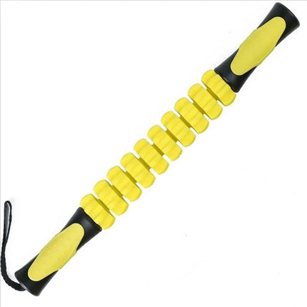 Muscle Roller Stick Full Body Fitness Massage Tool for Home and Gym Use - Black.