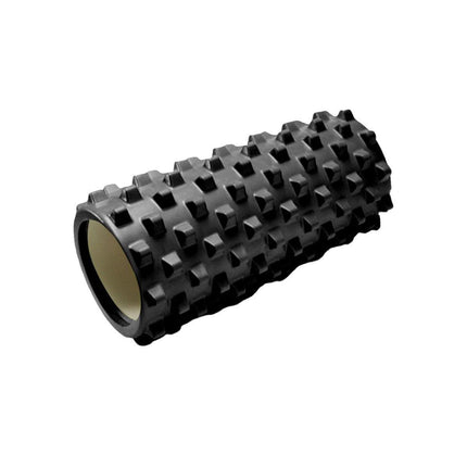 High Density EVA Foam Roller Yoga Massage Stick for Fitness - Wolf Tooth Style Blue-45cm.