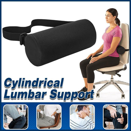 Adjustable Multi-functional Lumbar Support Pillow Small Cylindrical Back Cushion.