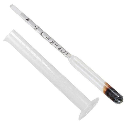 Alcohol Meter Hydrometer 0-100 Percent with 100ml Measuring Cup for Distilling.