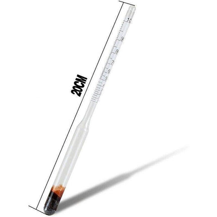 Alcohol Meter Hydrometer 0-100 Percent with 100ml Measuring Cup for Distilling.