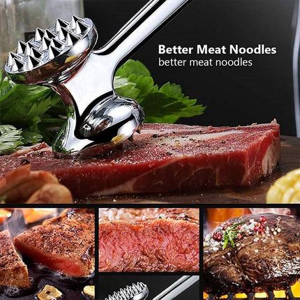 Meat Hammer Kitchen Tenderizing Beating Tool Double Sided Loose Meat Hammer.