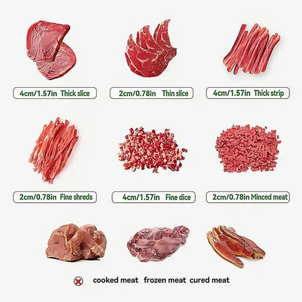 Meat Slicer Cutter Multifunctional Fresh Meat Cutting Tool for Household Kitchen.