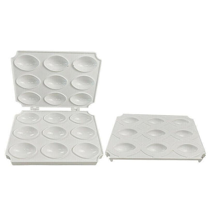 Meatball Maker Manual Meatloaf Mold Kibbeh Maker Press Minced Processor Tool - 9 Holes Clear.