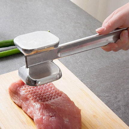 Aluminium Meat Tenderizer Hammer Tool for Steak Chicken Beef 19x4.5cm.