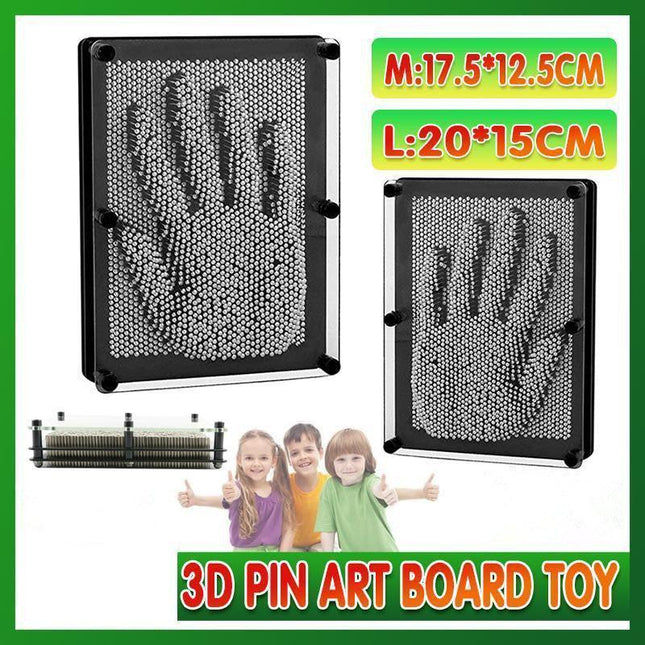 3D Metal Pin Art Board Desk Toys Frame - M.